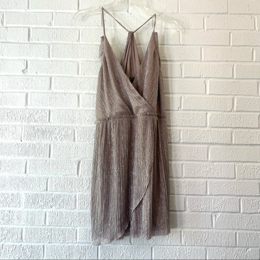 Express Lavender Nude Shimmer / Sparkle Dress